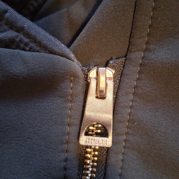 GUESS Designer Crossbody Zipper Dark Green Women's Jacket Size Small. - Picture 6 of 9